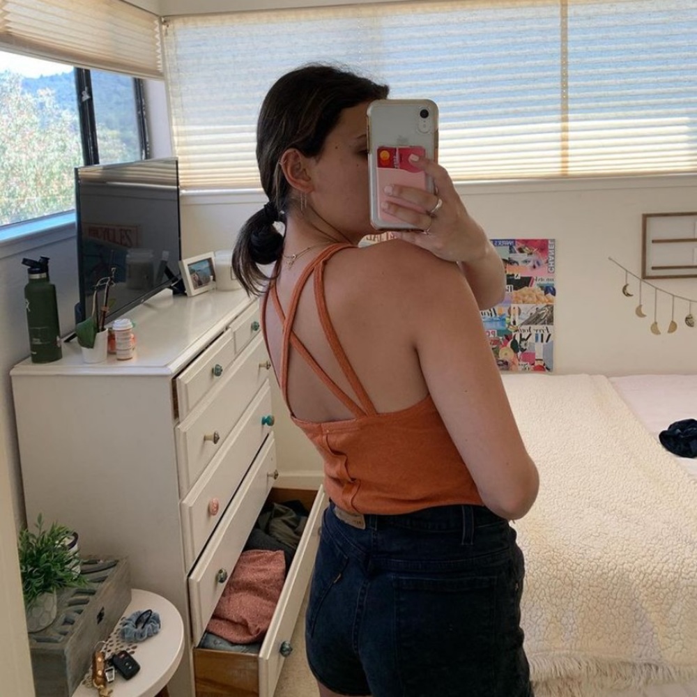 Burnt orange Nordstrom tank